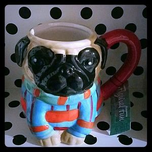 Pug Dog figural mug